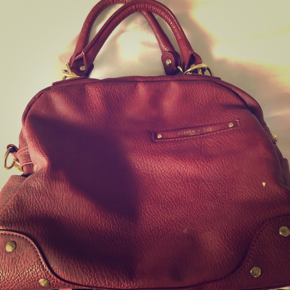 Burgundy purse